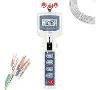 Digital Cable Tension Meter, Handheld Wire Tensile Strength Tester with 3 Modes and 6 Units, Cable Tension Gauge with 41 Data Storage Sets, USB Communication, for Wire, Fiber