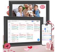 Digital Calendar 10.1IN Electronic Smart Calendars and Chore Chart with Interactive Touch Screen Sync with Phone by App for Family Planner Wall & Desk Mountable Great Gift for Organizing 2026 (Black)