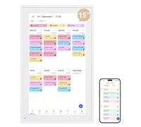 Digital Calendar 15.6" Chore Chart - 1080P Full HD Interactive Touchscreen, Smart Family Planner, Hearth Display Digital Wall & Desk Mountable for Seamless Scheduling