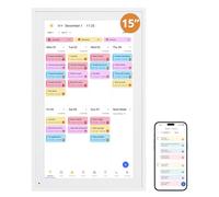 Digital Calendar 15.6-inch Smart Chore Chart, Home Electronic Wall/Tabletop Calendar with Interactive Display/Touch Screen for Family Schedule Planning, Seamless Data Syncs and APP Access