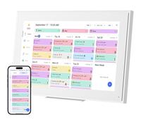 Digital Calendar:15.6-Inch Wall Planner Digital Calendar & Chore Chart,Smart Touchscreen Interactive Display for Family Schedules-Wall Mount Included,Seamless Scheduling/Organizing