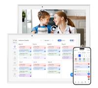 Digital Calendar, Hesmor 10.1" Smart Touchscreen Family Organizer with Chore Chart & Meal Planner, Digital Wall Planner with Photo Frame, Electronic Schedule Board, Wall Mountable & Desktop Display