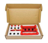 Digital Caliper, 6/8/10mm Self Centering Doweling Jig Punch Locator Dowel Kit 1/4 3/8 5/16" Drill Guide Sleeve Tool for Woodworking Joinery(Red Set No Drills)