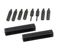 Digital Caliper Accessory Extension Kit 4-Point Spike Set - Hardened Alloy Steel Points for Depth Gauging - Fit for Dial Vernier Tools - 4.1mm Jaw Slot - Includes Screws and Key