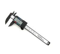Digital Caliper Plastic Vernier Calipers Woodworking Tools Thickness Gauge Measuring Tools Caliber Electronic Ruler(Caliper Black 100)