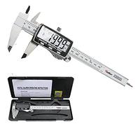 Digital Caliper,Vodlbov High Accuracy Stainless Steel 150mm/6 inch Vernier Caliper,Mm/Inch Conversion,Precision Adjustment,Electronic Caliper with Extra-Large LCD,Depth Gauge Micrometer Measuring Tool