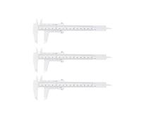 Digital Calliper,Plastic Vernier Caliper Gauge,3 PCS 150mm 6 Inch Calipers Measuring Tool Vernier Measuring Eyebrow Caliper Vernier Caliper Micrometer Measurement for Precision Measurements Outside