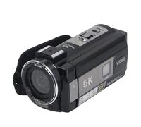 Digital Camcorder 5K 56MP Anti Shake 18X Zoom IR Night Vision with 3 Inch IPS Touch Screen Fill Light Hood Digital Camera Recorder for Travel Wedding