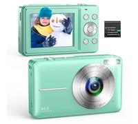 Digital Camera 1080P 44MP Compact Digital Camera 16X Digital Zoom Easy Vlogging Camera Portable Small Camera for Children Teenagers Seniors Beginners Green
