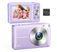 Digital Camera 1080P 44MP Compact Digital Camera 16X Digital Zoom Easy Vlogging Camera Portable Small Camera for Children Teenagers Seniors Beginners purple