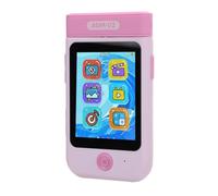 Digital Camera 1080P 48MP IPS Touchscreen Auto Focus Alarm Clock MP3 Music Player Portable Camera for Kids Learning Toy (Pink)