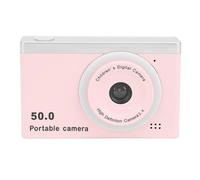 Digital Camera, 1080P Camera, Compact Camera with 8X Digital Zoom, 50MP Portable Front Rear Dual Cameras with Filter, 2.4in Screen, for Teen Boys Girls Student (Light Red)