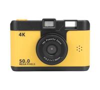 Digital Camera, 1080P Digital Camera with 16X Digital Zoom, 2.4in IPS HD Color Display Screen, 800mAh Rechargeable Battery, Portable Small Camera (Yellow)