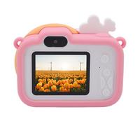 Digital Camera, 1080P Dual Lens Auto Focus Compact Small Camera with Play Music, Games, Various Filters, Cartoon Photo Frames (Pinkish)