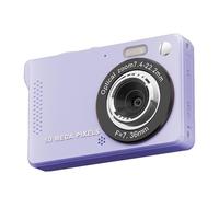 Digital Camera, 1080P FHD 44MP Digital Camera (with 32GB memory card), Rechargeable Compact Camera with 16X Digital Zoom Camera for Kids, Adult,Teenagers, Students, Beginners (Purple)