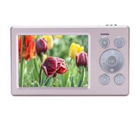 Digital Camera 1080P FHD 48MP with 2.8 IPS Screen,16X Digital Zoom, Autofocus Compact Portable Vlogging Camera Anti-Shake Camera for Kids Teen Students Beginner (Light Red)