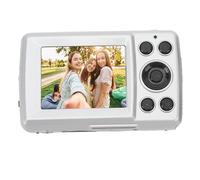 Digital Camera, 1080P HD 16MP Video Camera 16X Zoom, Multi Axis Stabilization 2.4 Inch HD Display Portable Camera for Outdoor Travel, Graduation Photos, Selfies, Kids (Silver Gray)