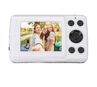 Digital Camera, 1080P HD 16MP Video Camera 16X Zoom, Multi Axis Stabilization 2.4 Inch HD Display Portable Camera for Outdoor Travel, Graduation Photos, Selfies, Kids (White)
