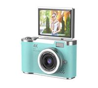 Digital Camera, 1080P HD 48MP Digital Point & Shoot Camera with 2.4 Inch HD Flip Screen, Built in LED Fill Light, 8X Digital Zoom, for Teens Students (Green)