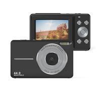 Digital Camera, 1080P Kids Camera 44MP Point and Shoot Digital Cameras 16X Zoom Compact Small Cameras Photography for Kids Student Teen Girl Boy (Black)
