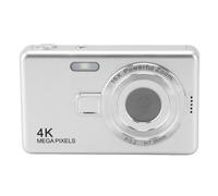Digital Camera, 12MP 1080P 16X Zoom Auto Focus Compact Point and Shoot Camera with 2.4 Inch TFT Screen Anti Shake Portable Small Kids Vlog Camera for Teens Beginners (Silver)