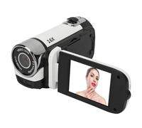 Digital Camera, 16X Zoom 1080P 16MP Vlogging Camera Video Camera with Selfies, Anti Shake, Loop Recording, Time Watermarking, 2.4 Inch Rotatable Screen Camcorder (White)