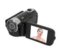 Digital Camera, 16X Zoom 1080P 16MP Vlogging Camera Video Camera with Selfies, Anti Shake, Loop Recording, Time Watermarking, 2.4 Inch Rotatable Screen Camcorder (Black)