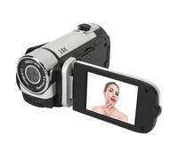 Digital Camera, 16X Zoom 1080P 16MP Vlogging Camera Video Camera with Selfies, Anti Shake, Loop Recording, Time Watermarking, 2.4 Inch Rotatable Screen Camcorder (Silver)