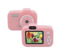 Digital Camera, 2 1080P Dual Lens Digital Camera, Auto Focus Compact Vlog Camera with 6 Filter Effects for Christmas Birthday Gifts, Support Take Pictures/Music/Game (Pinkish)