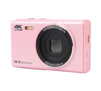 Digital Camera, 2.4In 1080P Kids Camera, 16X Zoom Anti Shake, 44MP Compact Portable Small Point Shoot Camera, for Student Children Teens Girl Boy (Pink)
