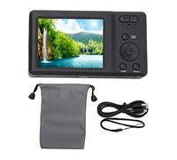 Digital Camera, 2.7 Inch Point and Shoot High Definition Flash 56MP 4K 20X Camera Continuous Shooting for Adult Party (Black)