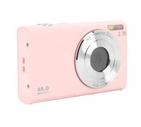Digital Camera, 2.7K 48MP Digital Point and Shoot Camera with 16X Zoom, 2.8'' IPS Display, Auto Focus Anti Shake Vlogging Camera with Flash and Timer for Selfie Travels (pink)
