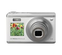 Digital Camera, 2.88 Inch 60MP Ultra HD 4K Dual Screen Auto Focus 10x Optical Zoom Anti Shake Smart Digital Compact Camera, for Travel Photography (White)