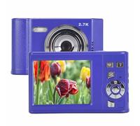 Digital Camera, 2.8In 1080P Kids Camera, 48MP Compact Portable Small Point Shoot Camera, 8X Zoom Anti Shake, for Student Children Teens Girl Boy (Blue)