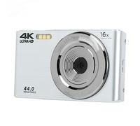 Digital Camera, 2.8in Screen 4K 44MP Camara Digital Small Digital Camera with 16X Digital Zoom for Photography (Silver)