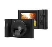 Digital Camera, 24MP 2.5K Video Camera Camcorder, 16x Digital Zoom 1800mAh MP3 Games, 2.88 inch Screen WIFI Mirrorless Camera with PC Webcam Function, for Travel (Black)