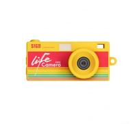 Digital Camera, 2K Resolution Portable for MINI Camera with 1.47" Screen, Necklace Mode, Loop Recording, Creative Filters for Students Travel(Yellow)