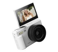 Digital Camera 3Inch 180°Flipping Display 5K 75MP Sensors 18X Digital Zooming With Builts In LED Light For Content Camera