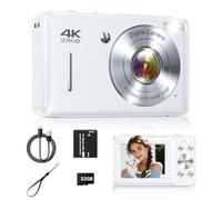 Digital Camera, 44MP FHD1080P Point and Shoot Digital Camera with 16X Zoom, Small Compact Camera with Face Detect, Smile Capture, Anti Shake for Kids Teens Boys Girls
