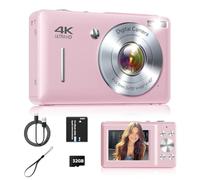 Digital Camera, 44MP FHD1080P Point and Shoot Digital Camera with 16X Zoom, Small Compact Camera with Face Detect, Smile Capture, Anti Shake for Kids Teens Boys Girls