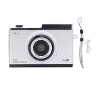 Digital Camera 48M HD 1080P Retro Compact Camera with 8X Digital Zoom Wireless Fidelity Transmission MP3 Playback Filters Frames for Travel Photography Vlogging (Silver)