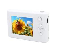 Digital Camera, 48MP 1080p Compact Camera Camera Multifunction 2.4 Inch Portable IPS Screen with Mirror for Travel (White)