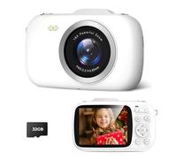 Digital Camera, 48MP 1080P Full HD Camera, 32GB TF Card, 3.0 Inch Screen, Portable Compact Camera with 16x Digital Zoom, 4K Ultra HD Video Recording, (Cyan)