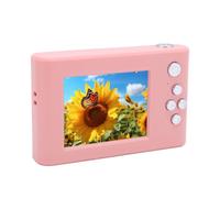 Digital Camera 48MP 1080P, Point and Shoot Camera with Mirror, 2.4in IPS Screen, 8x Zoom, Anti Shake Autofocus Compact Camera for Travel (Pink)