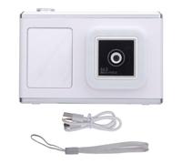 Digital Camera, 48MP 1080P Vlog Camera with Front Rear Lens, Fill Light 2.4in IPS Screen Design, Portable 800mAh Video Camera for Daily Travel (White)