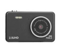 Digital Camera, 48MP 2.5K 2.4 Inch HD Screen Digital Point and Shoot Camera, 8X Zoom Anti Shake, Dual Lens Selfie Camera for Student Christmas Birthday Gifts (Black)
