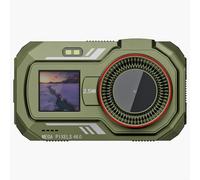 Digital Camera, 48MP 2.5K Dual Screen With WiFi 3" Main 1.54" Secondary AF Lens Extended Battery Life XJ400(Green)