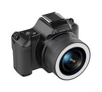 Digital Camera 48MP, 2K Portable Vlogging Camera with 16X Zoom Beauty Mode Fill Light, Retro Student Camera for Photography(Black)