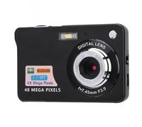 Digital Camera, 48MP 4K 8x Zoom Portable Compact Camera, Anti Shake Point and Shoot Camera with Fill Light for Teenagers Kids Students Beginners Vlogging, 2.7 Inch Screen (Black)