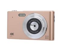 Digital Camera, 48MP Digital Cameras for Photography, Autofocus Point and Shoot Small Camera for Kids, Compact Camera with 16X Zoom for Teens Beginner (Gold)